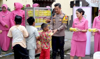 Polsek-Taman-Bersama-Bhayangkari-Awali-Tahun-dengan-Aksi-Sosial-Jumat-Berkah